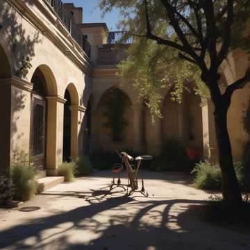  Moonlit Courtyard