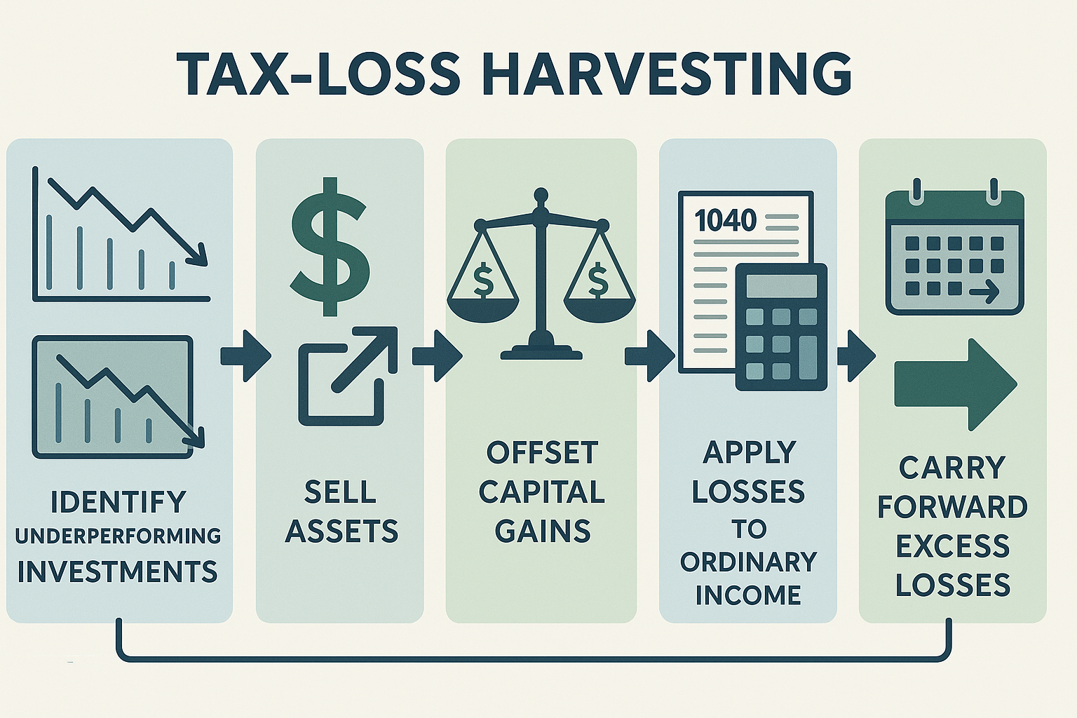 tax loss harvesting process - minimize tax strategies for high income