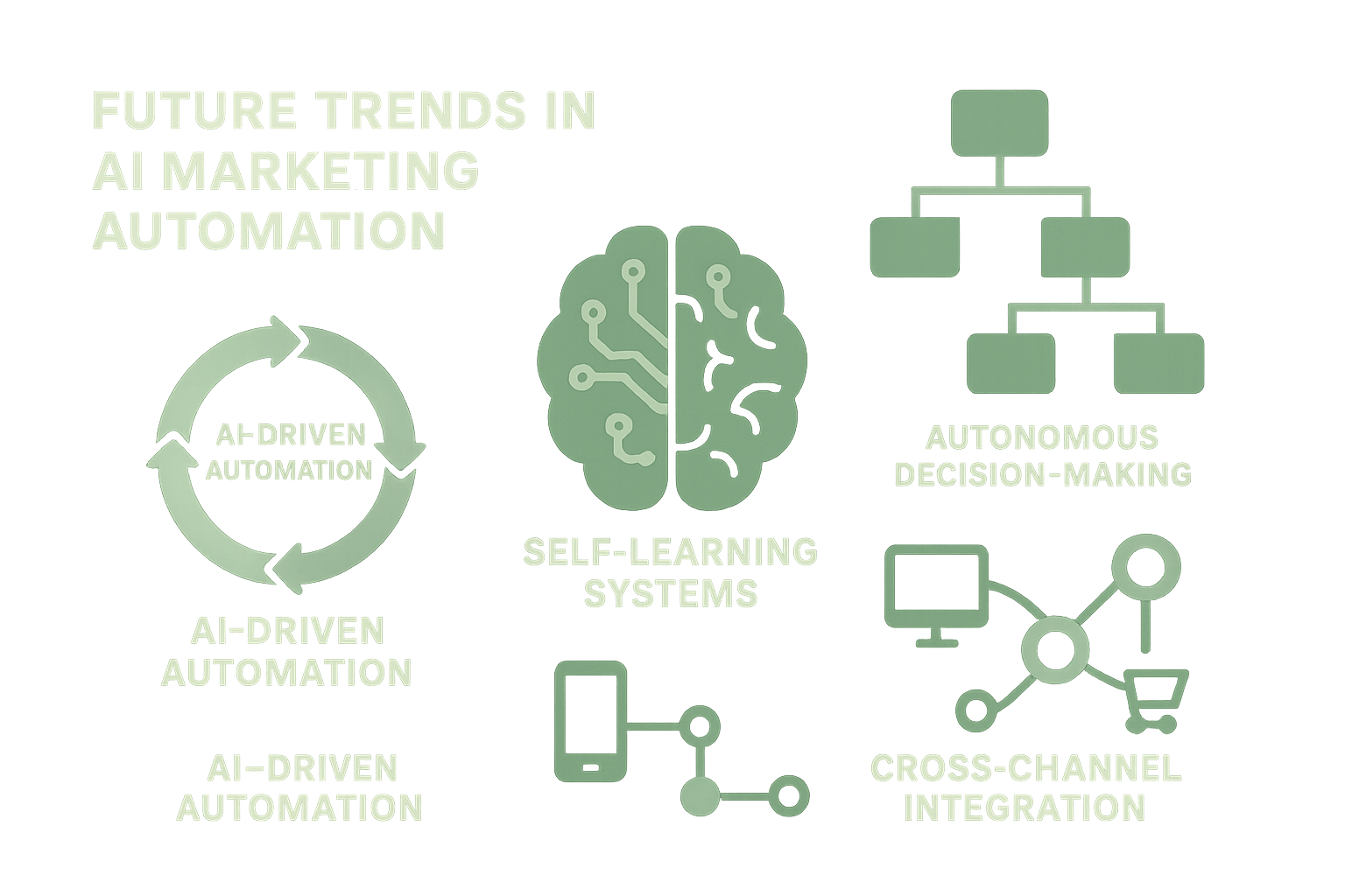 Future trends in AI marketing automation - AI-driven marketing automation infographic 