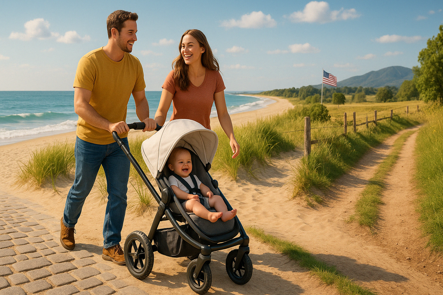stroller on various terrains - collapsible stroller for air travel