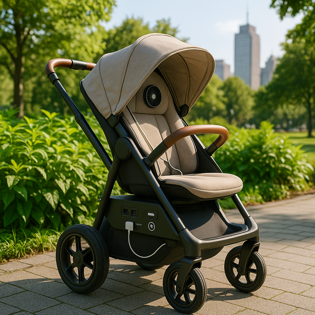 Latest 2023 stroller accessory trends showing tech integration and eco-friendly materials - stroller with accessories