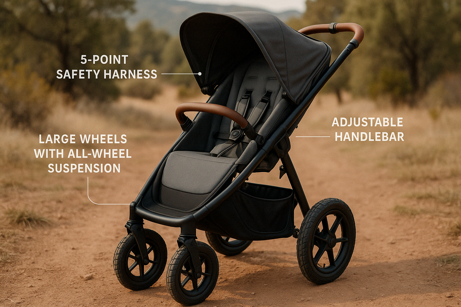 safety features of all-terrain stroller - all terrain stroller for newborn