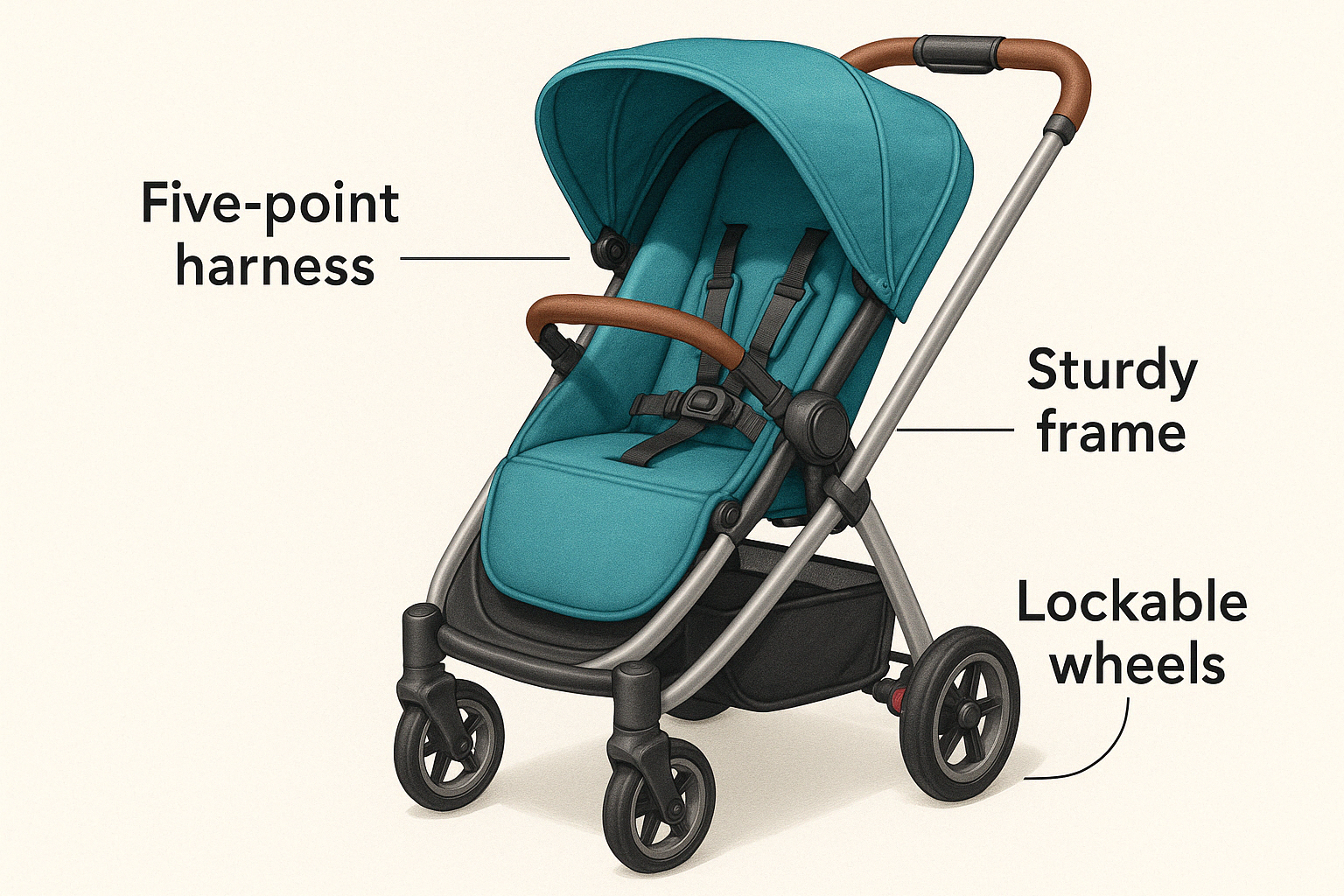 stroller safety features - strollers under $200