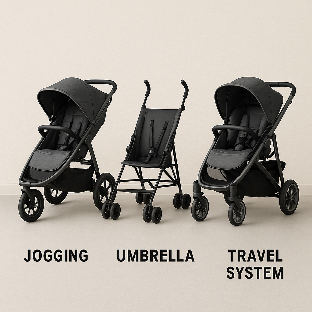 Side-by-side comparison of stroller types - best durable stroller