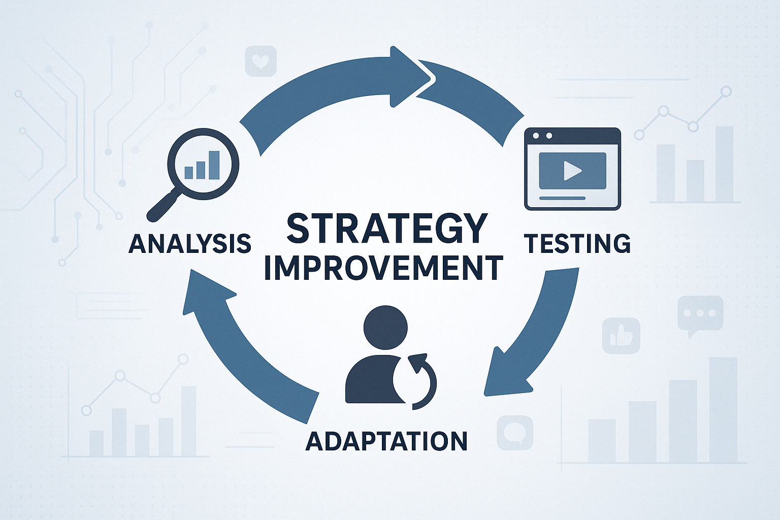 Iterative strategy improvement process - how to build a social media marketing strategy