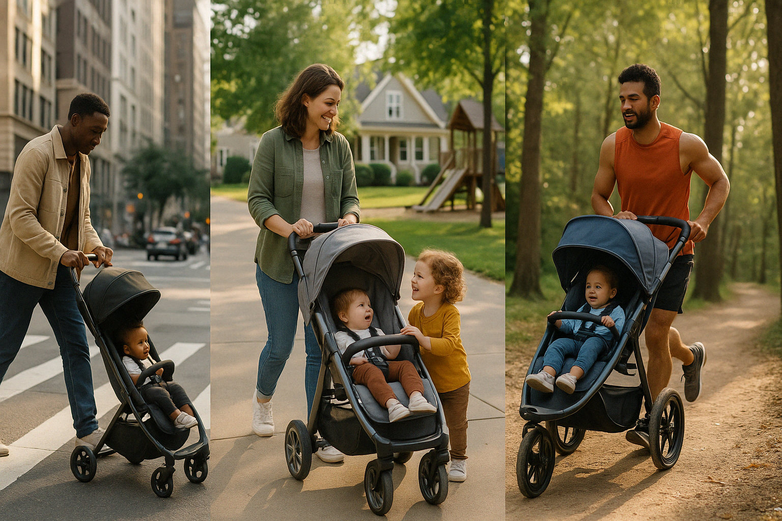 parents matching stroller to lifestyle urban vs suburban vs active - stroller shopping guide