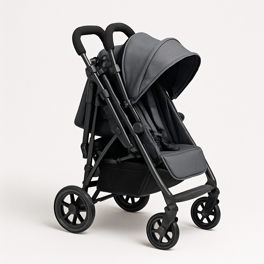 lightweight double stroller folded - double stroller fit in small car