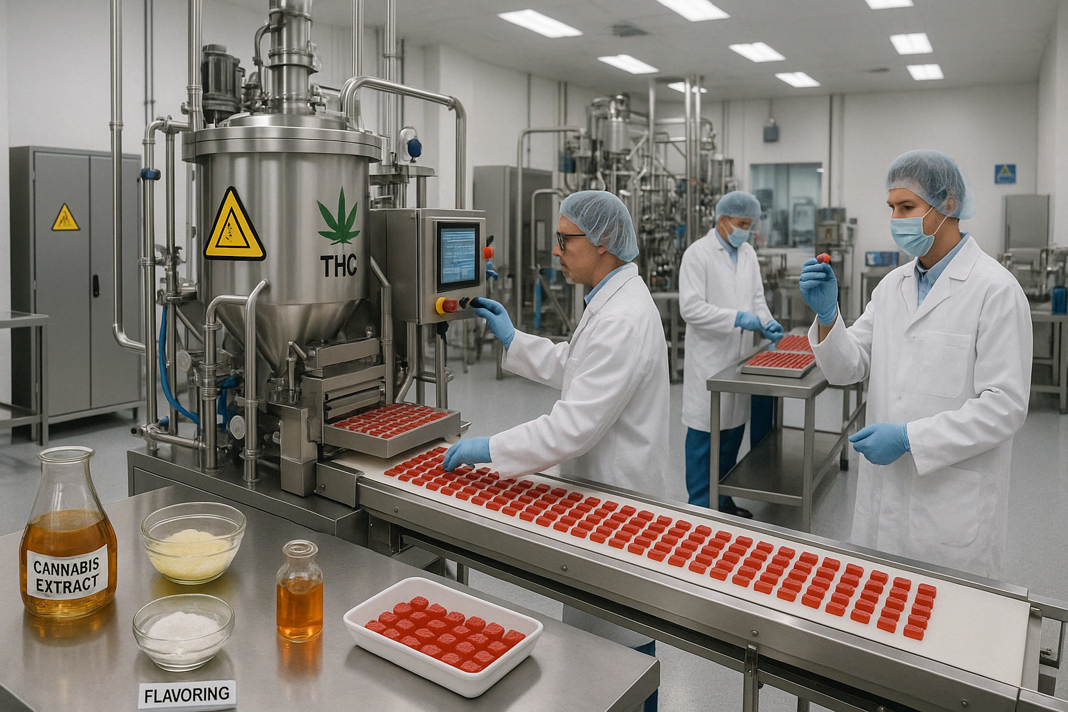 THC gummy manufacturing process - thc gummy