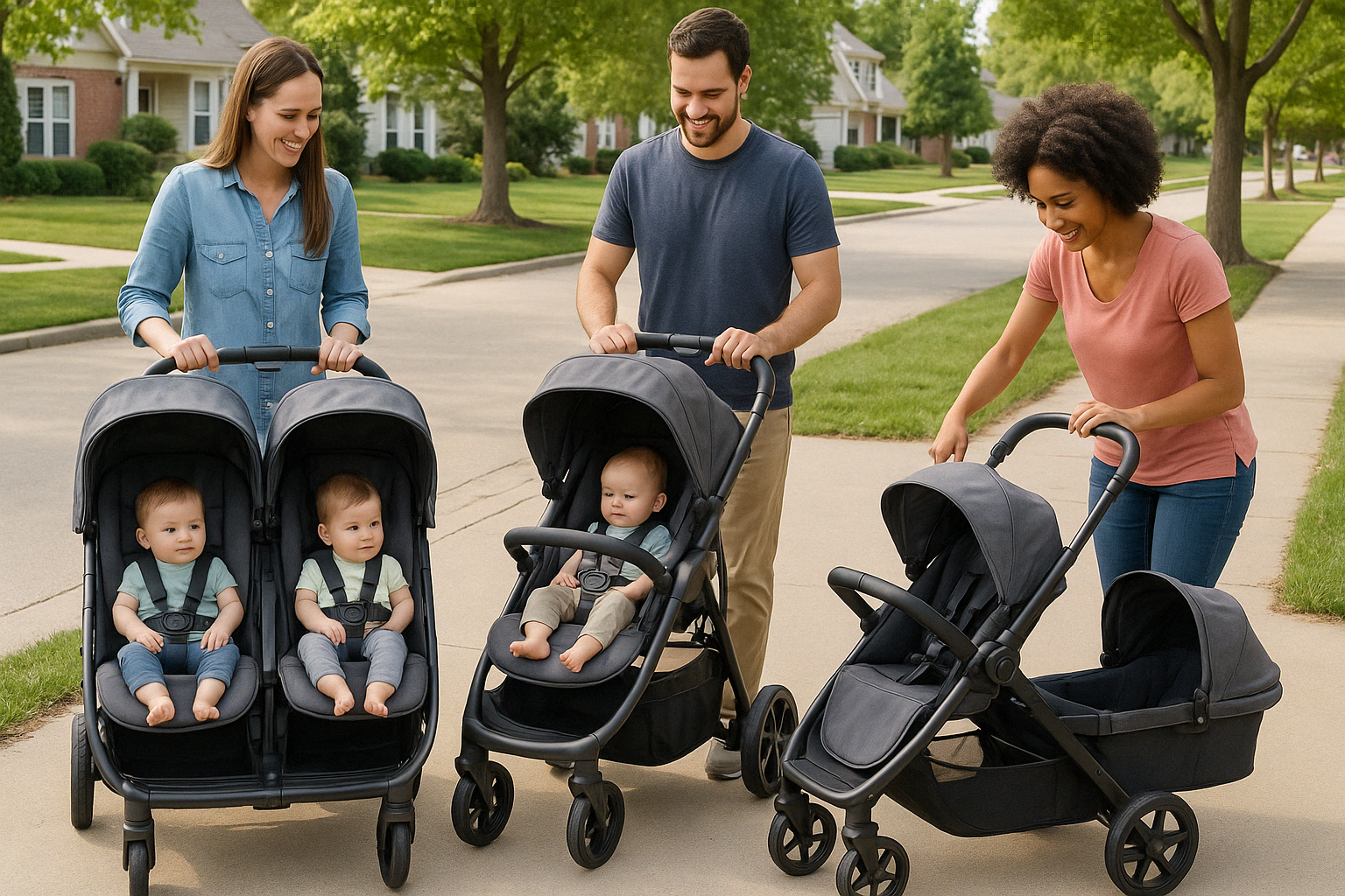 different double stroller types - double stroller features