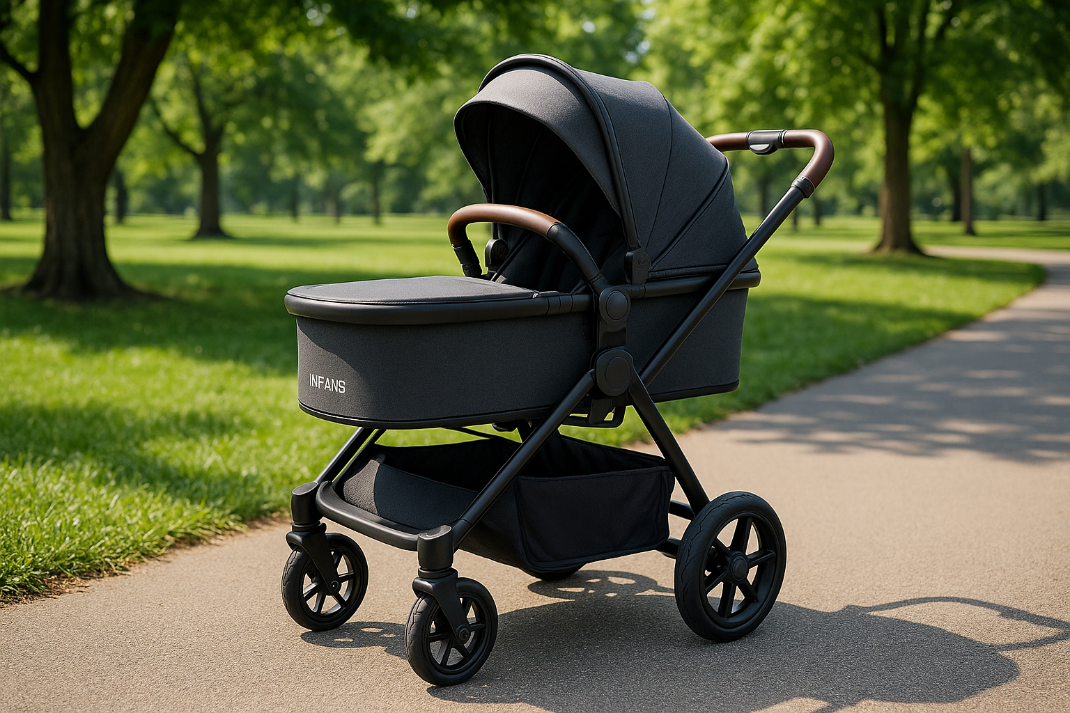 INFANS 2-in-1 Baby Stroller - bassinet stroller for newborn