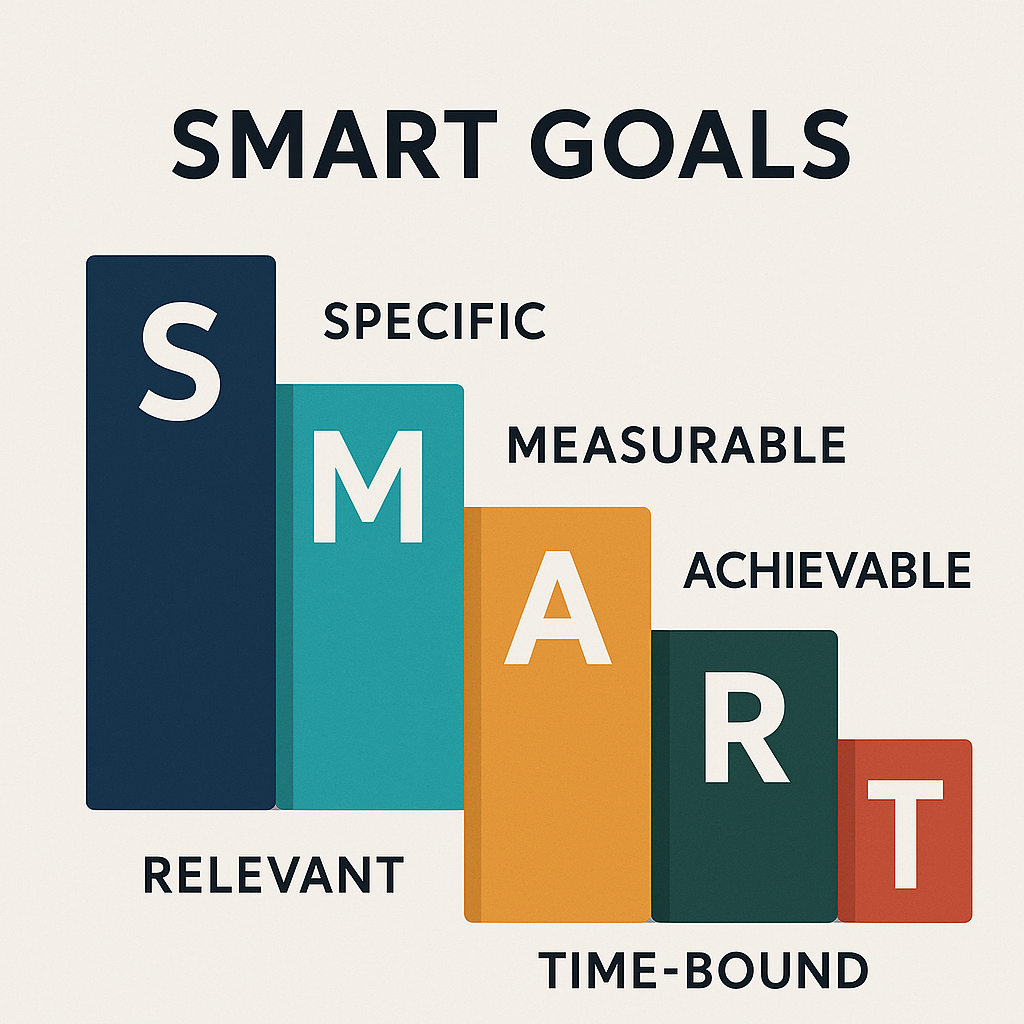 SMART goals illustration - how to build a social media marketing strategy