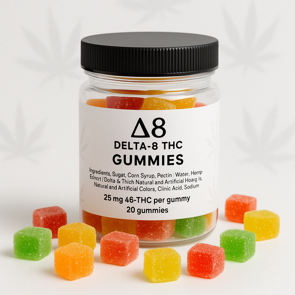 Person reading delta 8 gummies dosage instructions - does delta 8 gummies have thc
