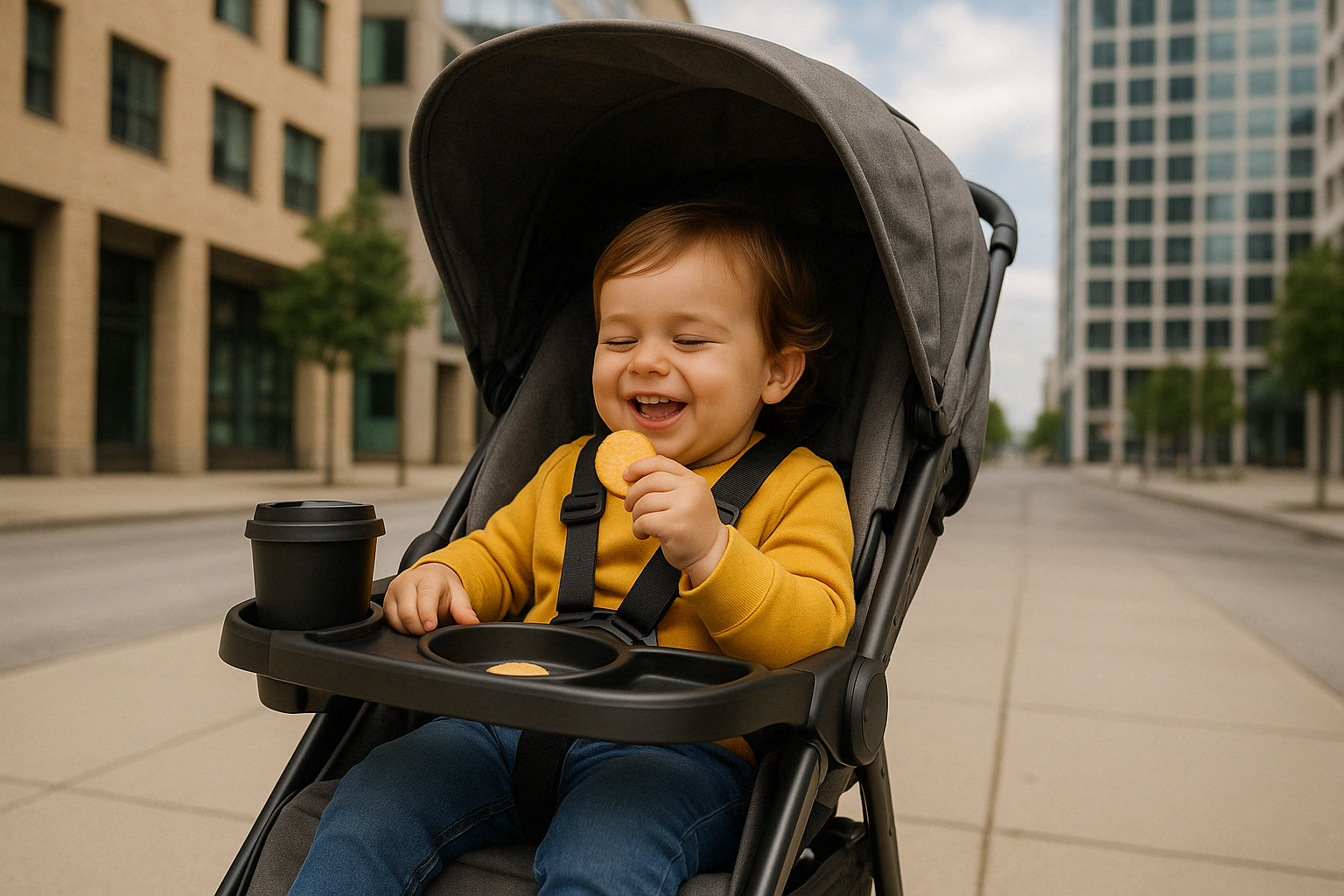 stroller cup holder and snack tray - Urban stroller accessories