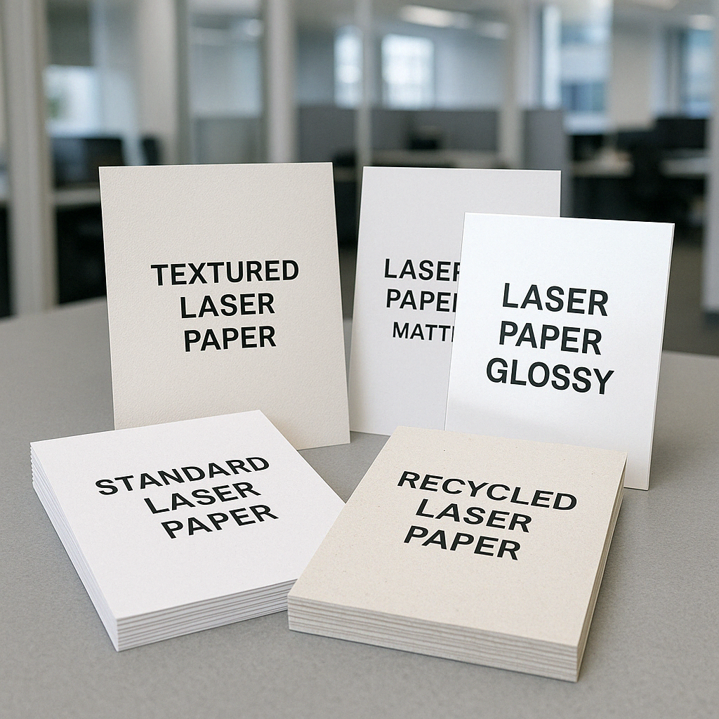 different types of laser printer paper including standard, recycled, and specialty papers - best printing paper for laser printer