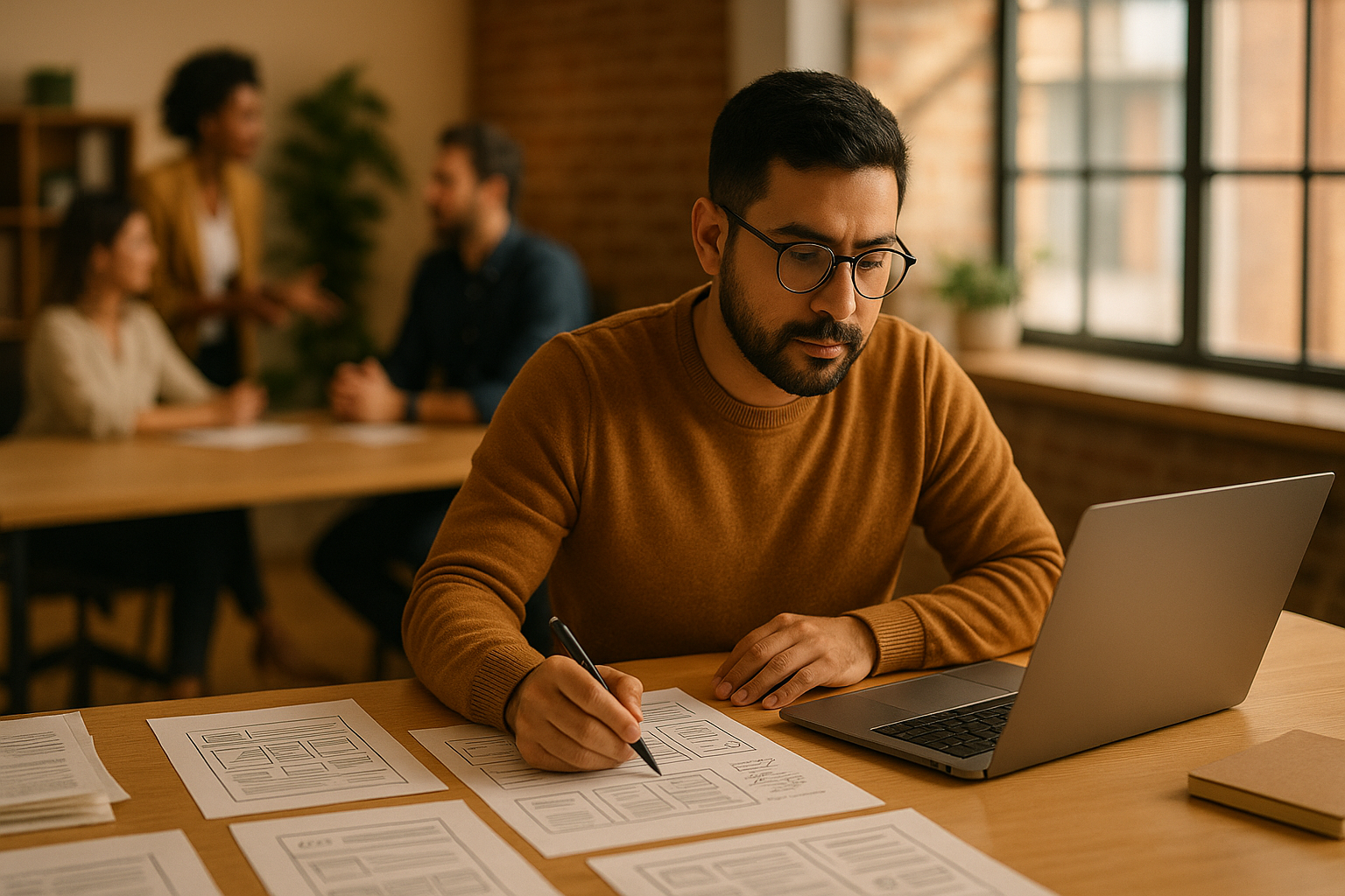 small business owner planning website features - small business website support