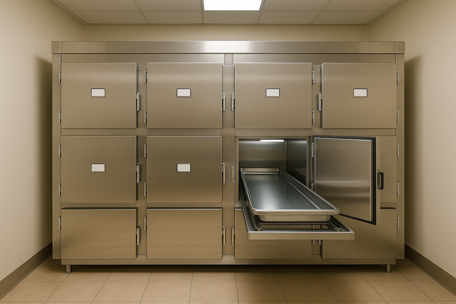 multi-body mortuary refrigeration unit - funeral home fridge