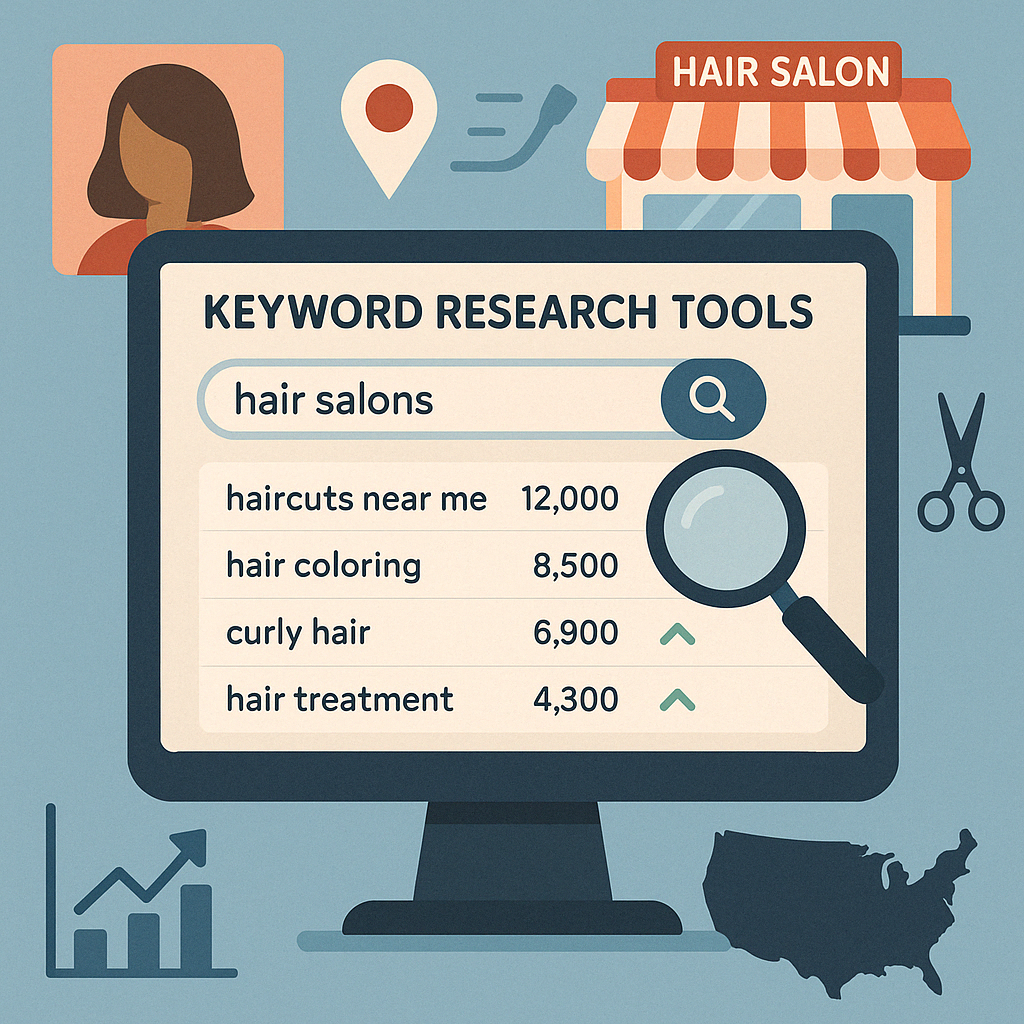 keyword research tools for salons - seo for hair salon