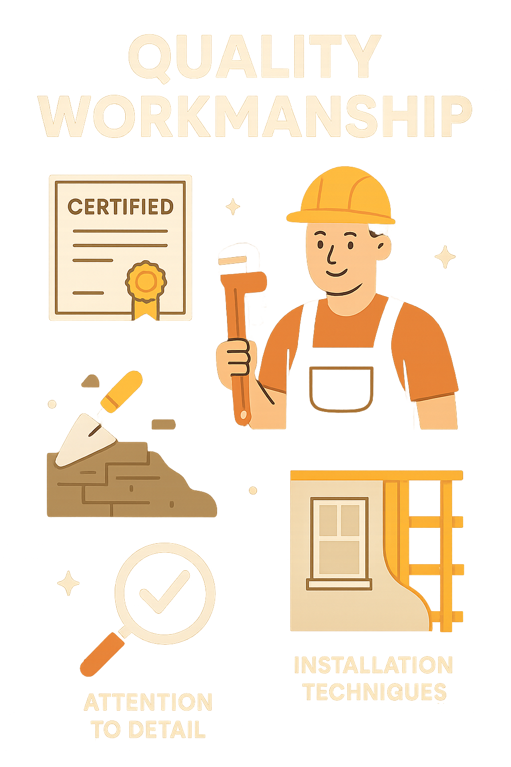 Quality workmanship and attention to detail are critical in home remodels, with proper installation being as important as the product itself. - residential remodel company infographic 