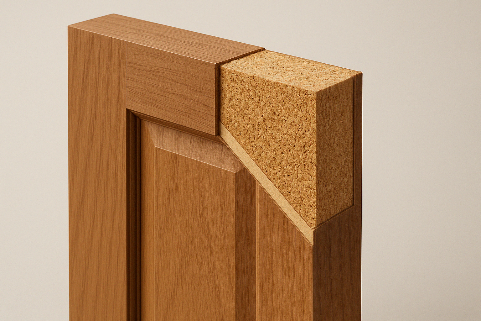 solid core door cross-section - how to replace an interior door
