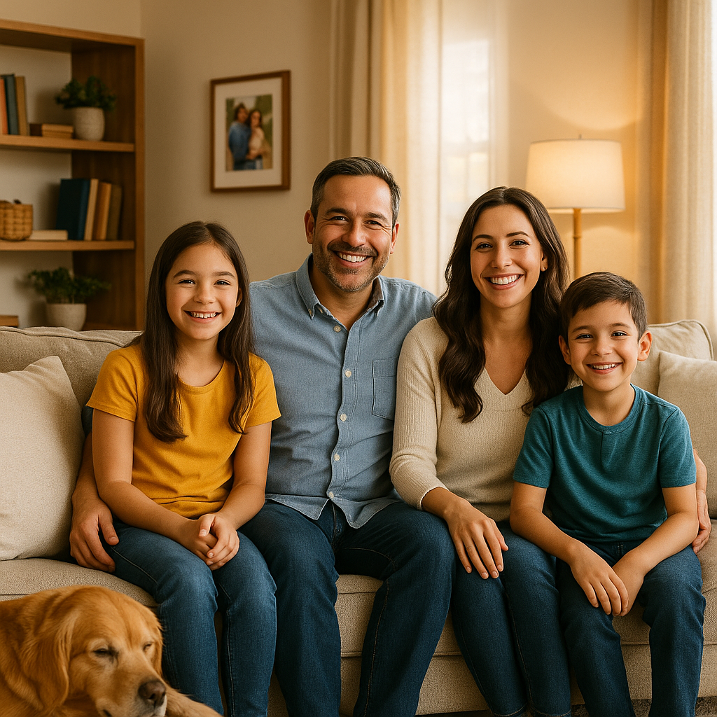 Family safe from pests in their home environment - affordable exterminator