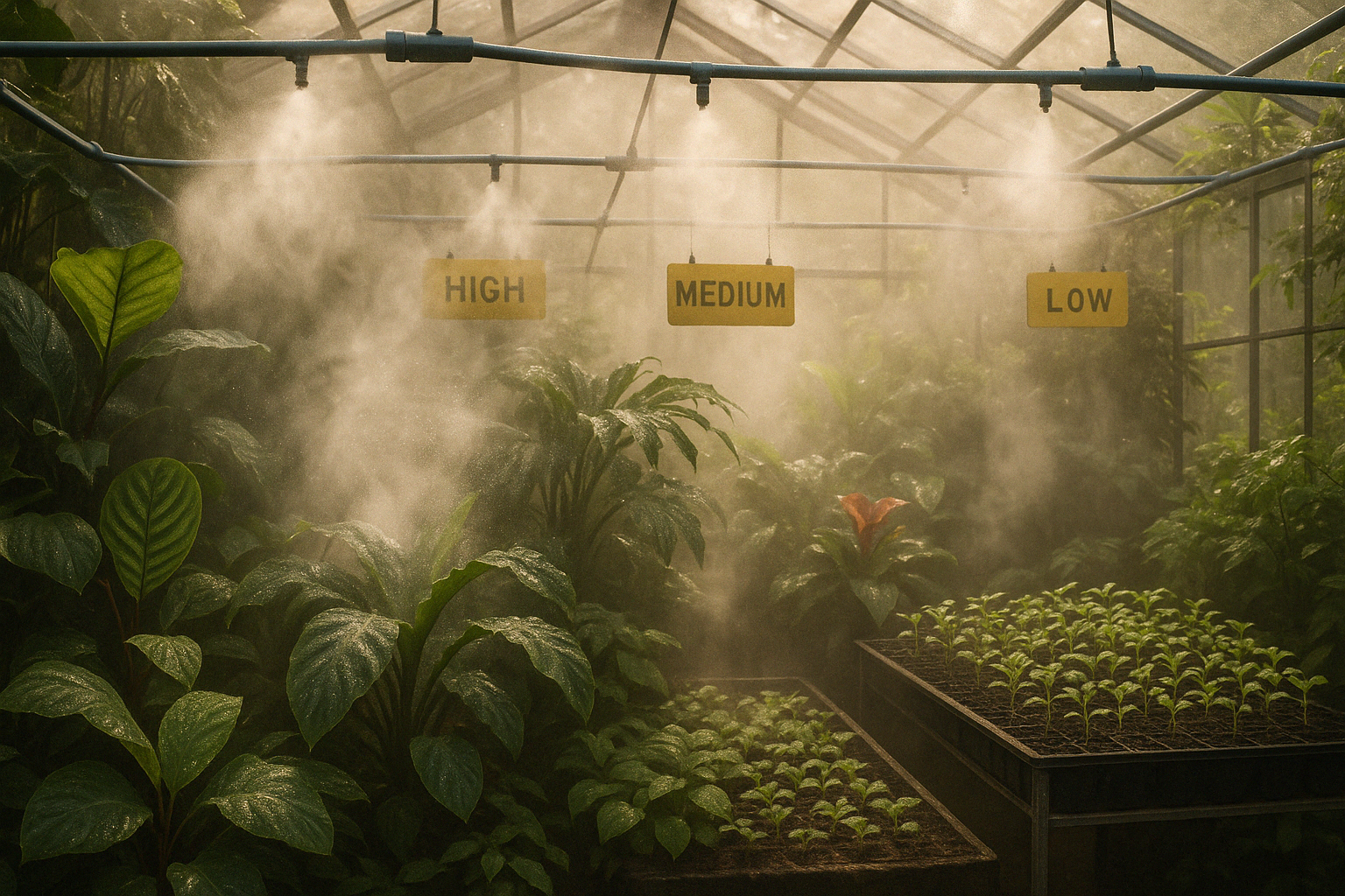 customizable misting system setup - misting systems for greenhouses