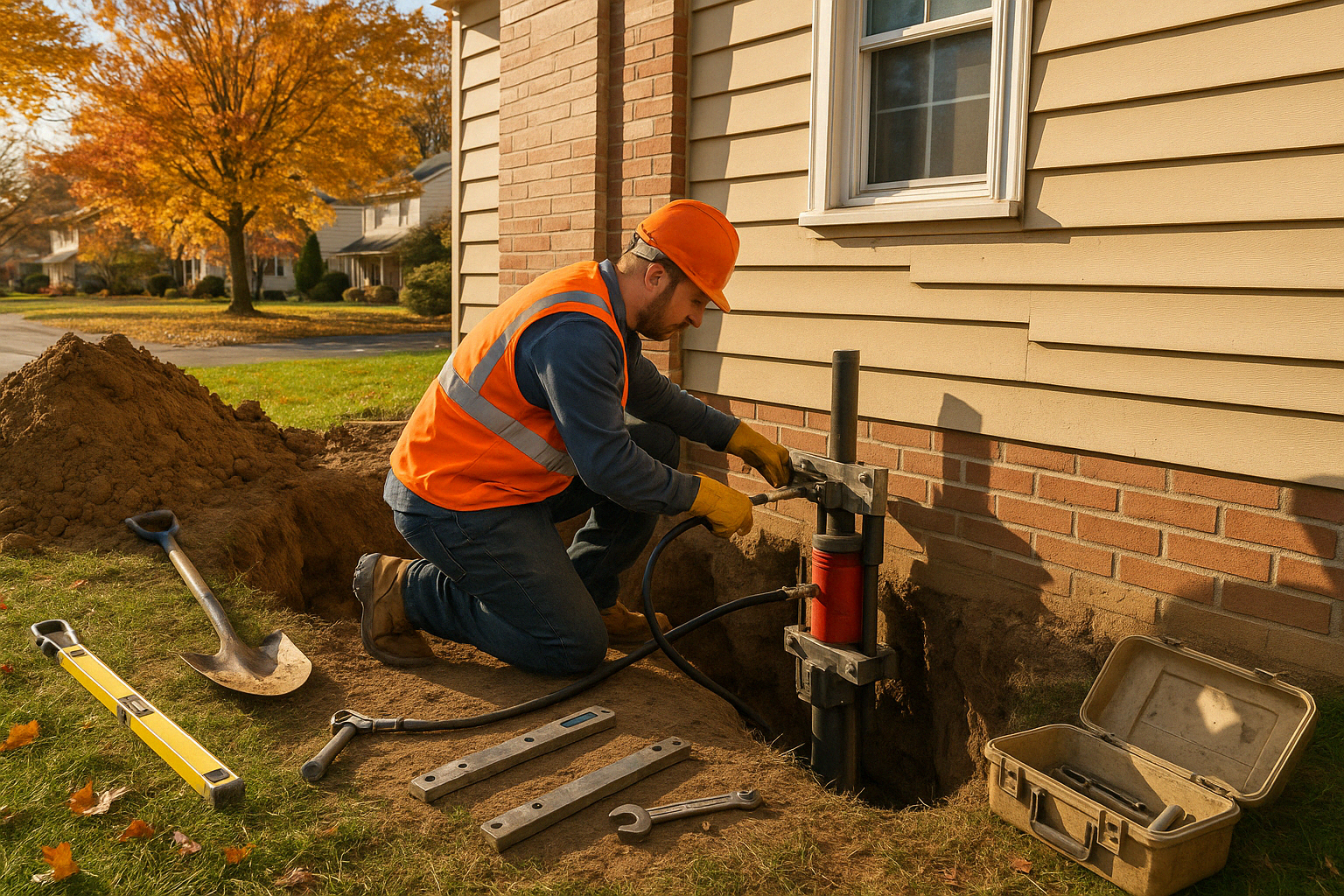 foundation repair pennsylvania - severe foundation damage with large cracks and water intrusion