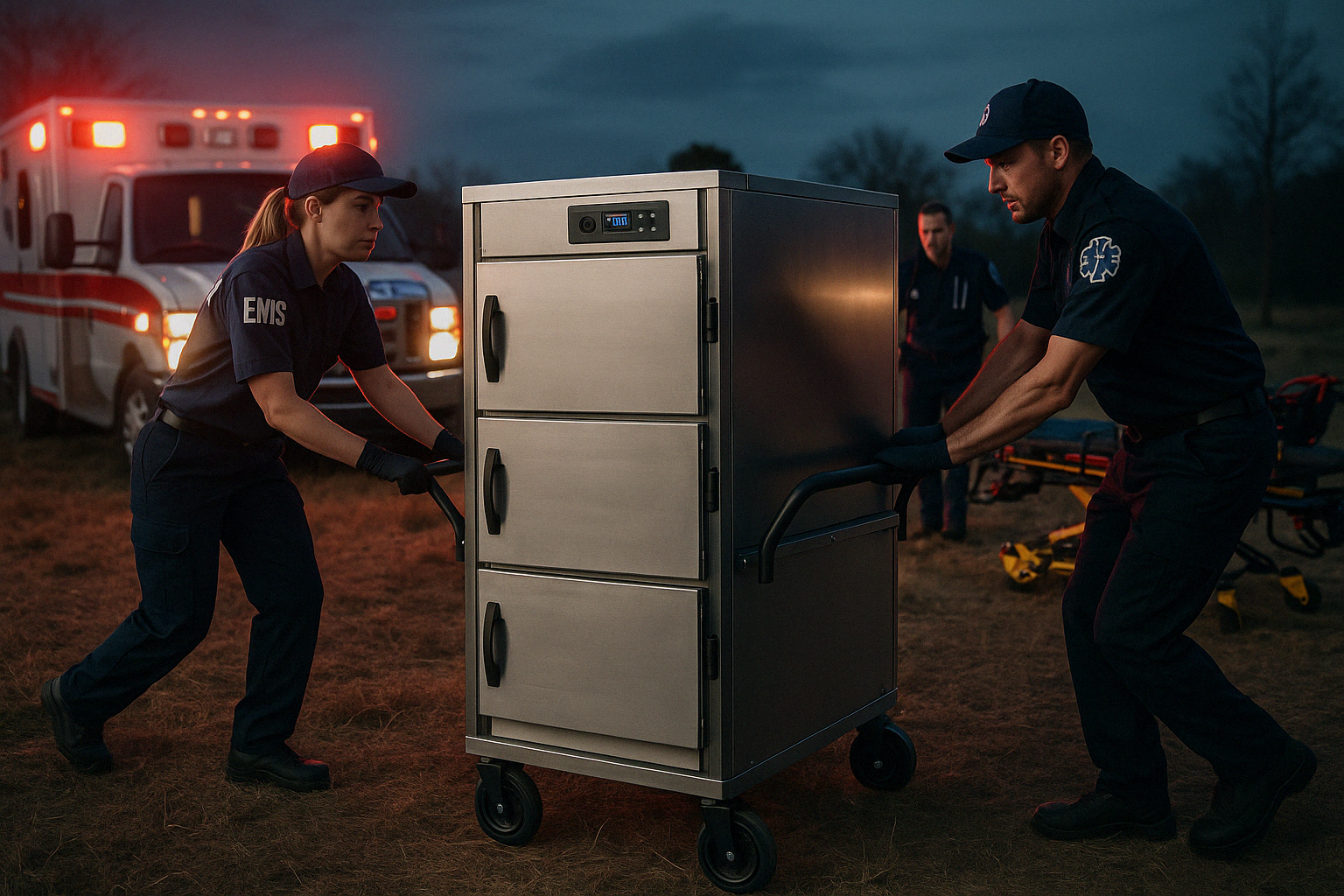 portable morgue refrigerator for emergency response - morgue refrigerators