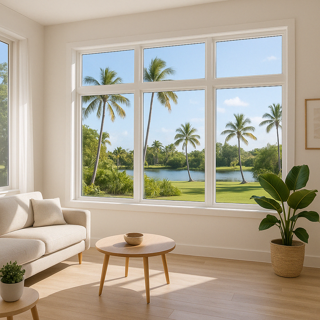 Completed energy efficient window installation in a Florida home - Energy efficient windows installation