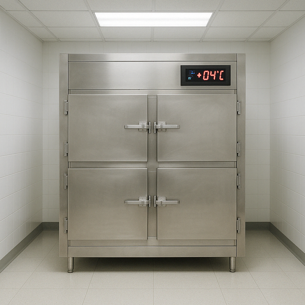 positive temperature morgue refrigerator with digital controls - morgue refrigerators