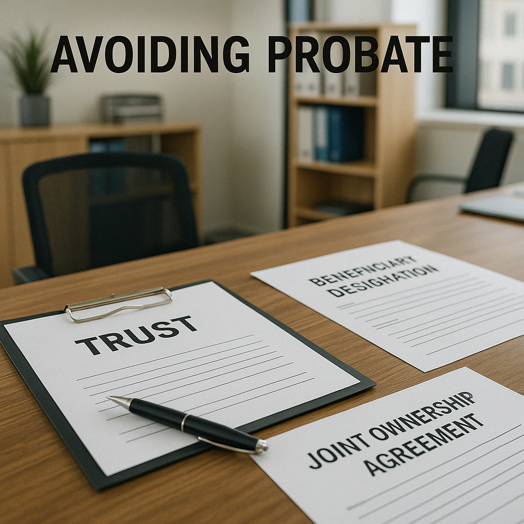 strategies for avoiding probate including trusts, beneficiary designations, and joint ownership - Estate planning Houston