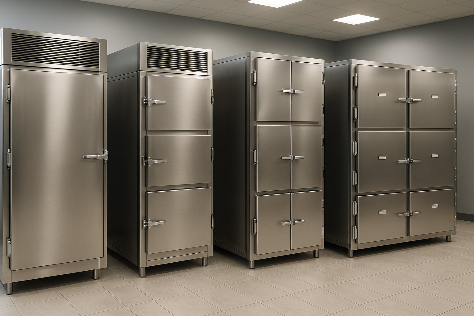American mortuary coolers product lineup - American Mortuary Coolers
