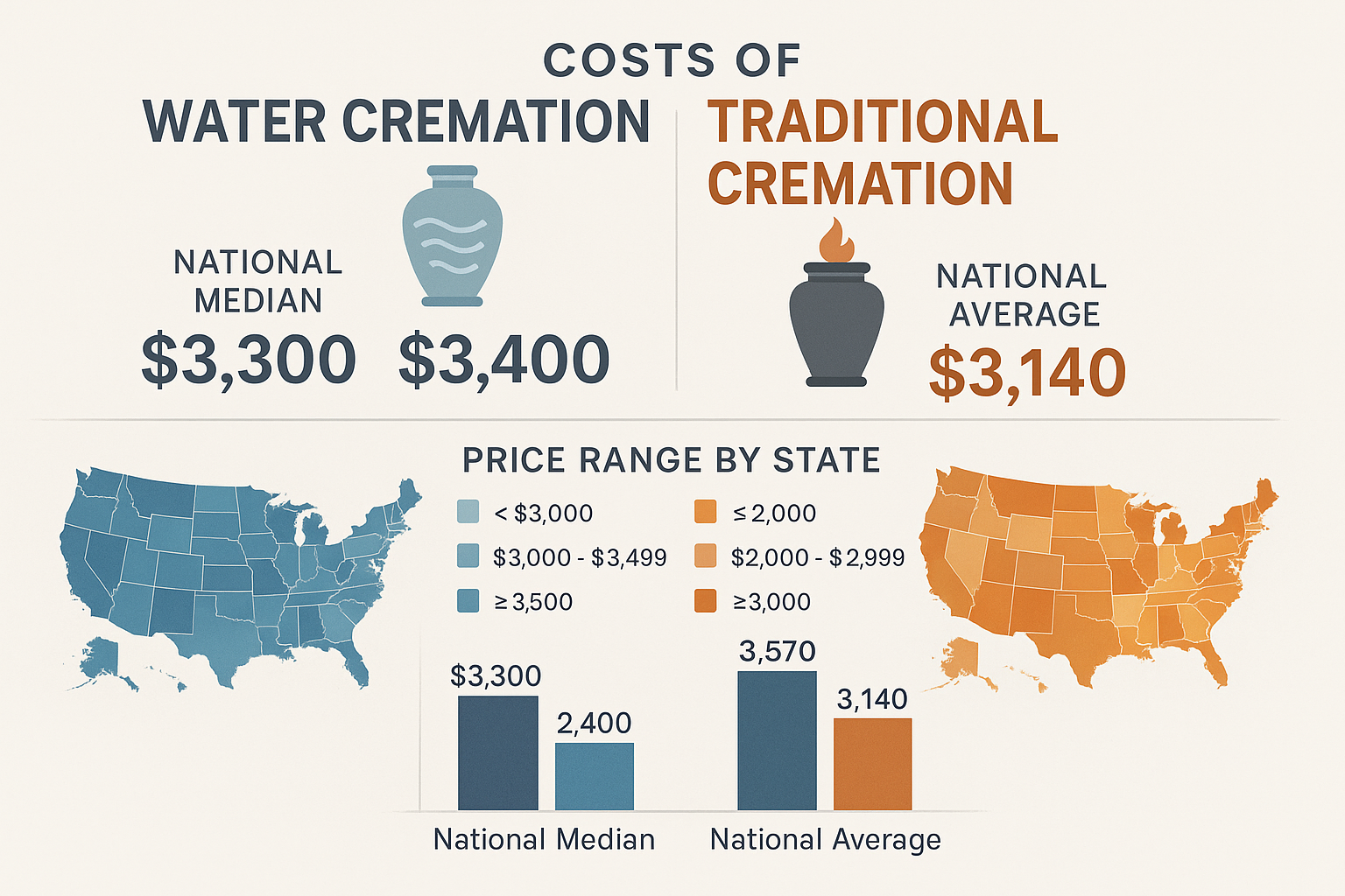 Cost comparison between water cremation and traditional methods - cost of water cremation