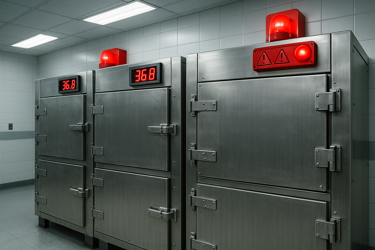 safety features in morgue freezers - morgue freezer for sale