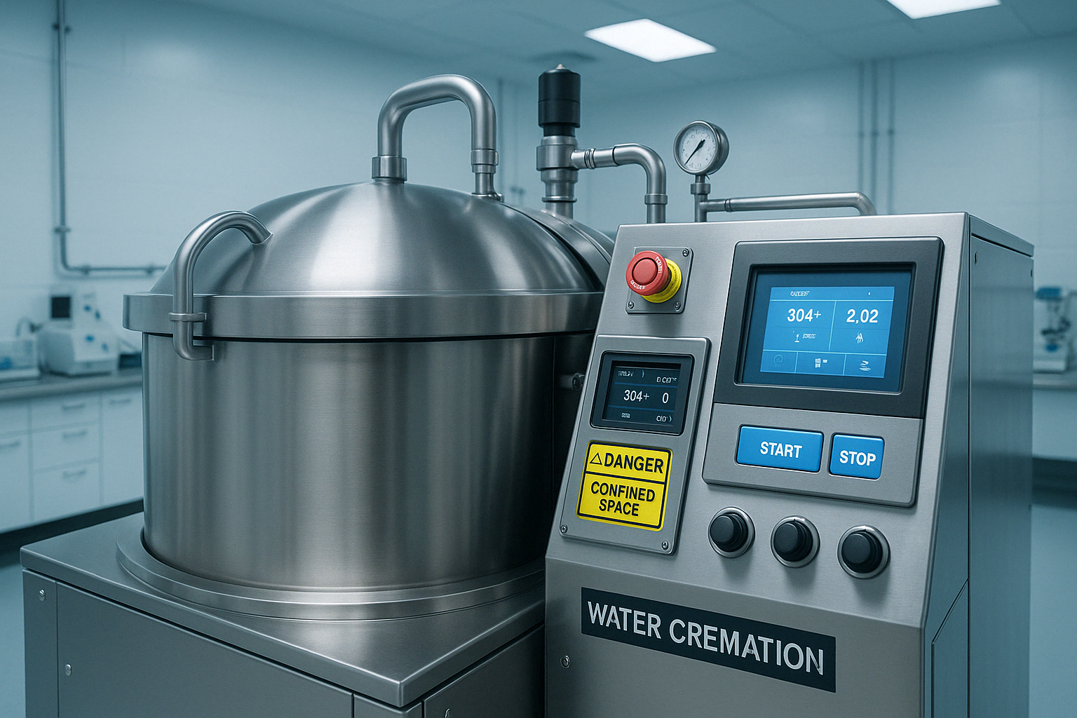 water cremation chamber - how water cremation works