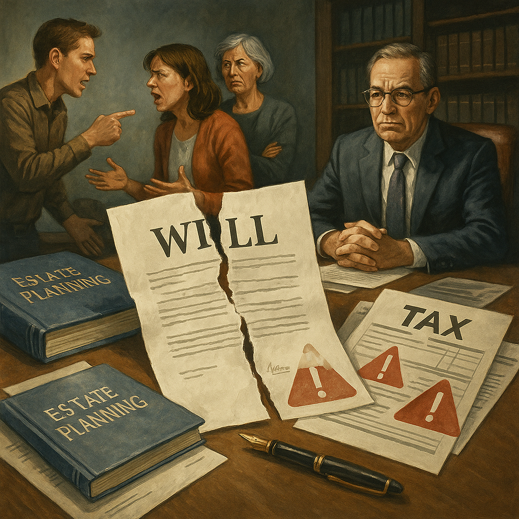 illustration of common estate planning mistakes and their consequences - Estate planning Houston
