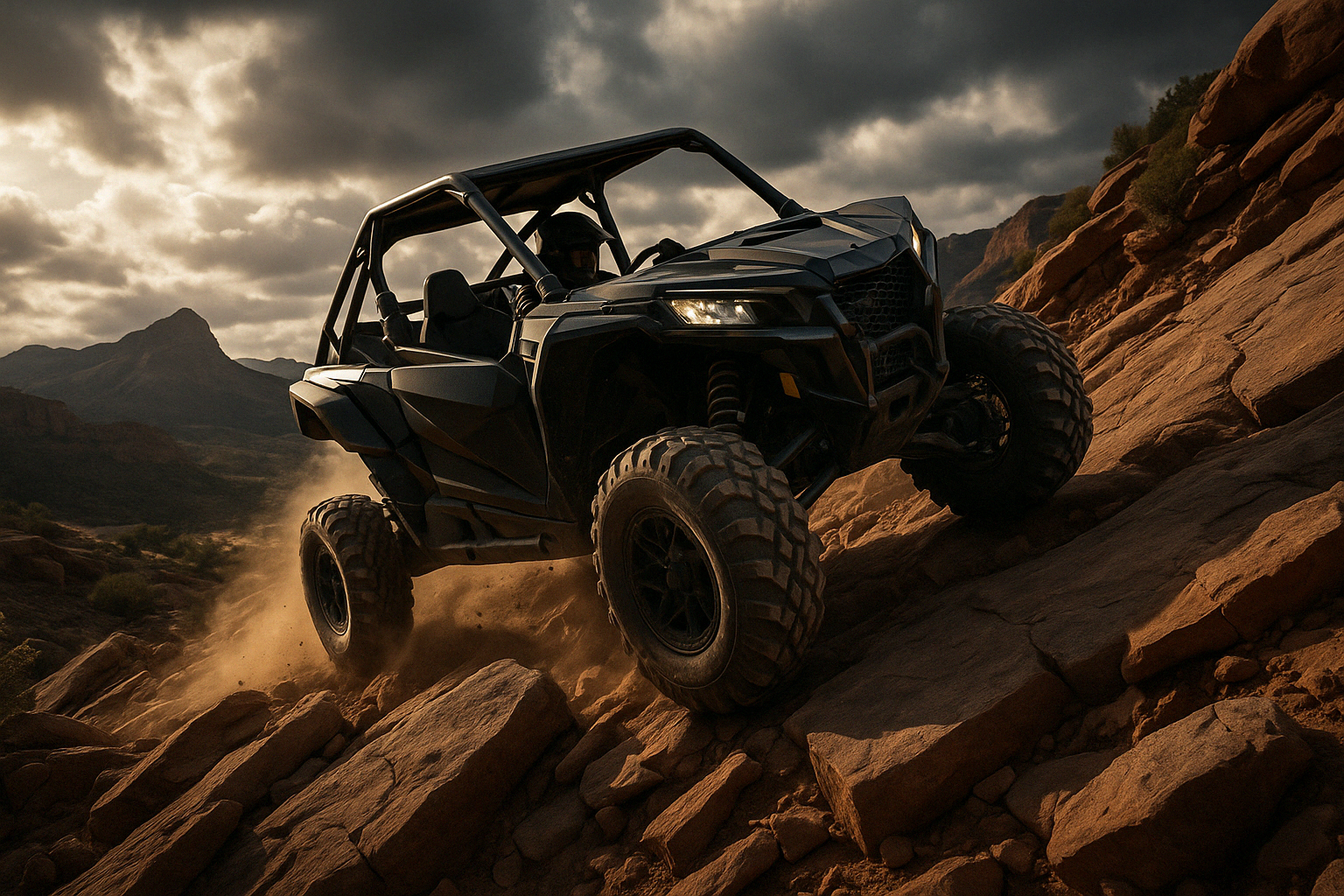 UTV climbing steep rocky terrain demonstrating improved clutch performance - UTV clutch upgrades