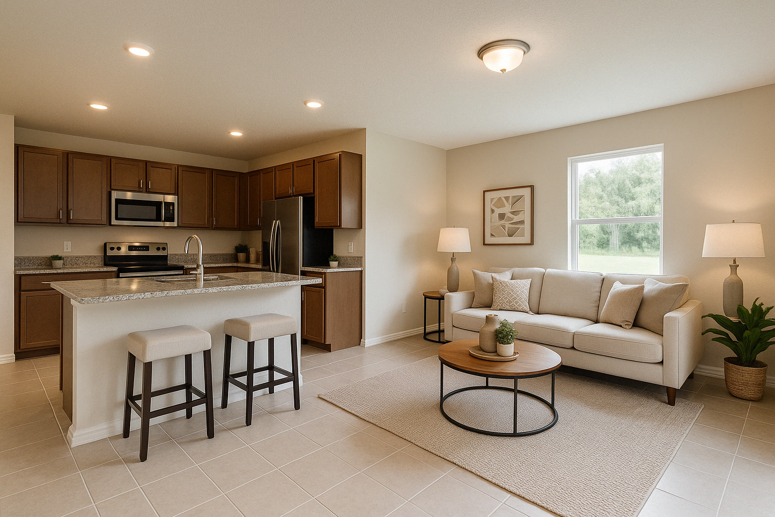 Interior of a new construction home under $200K - new construction homes in florida under $200 k