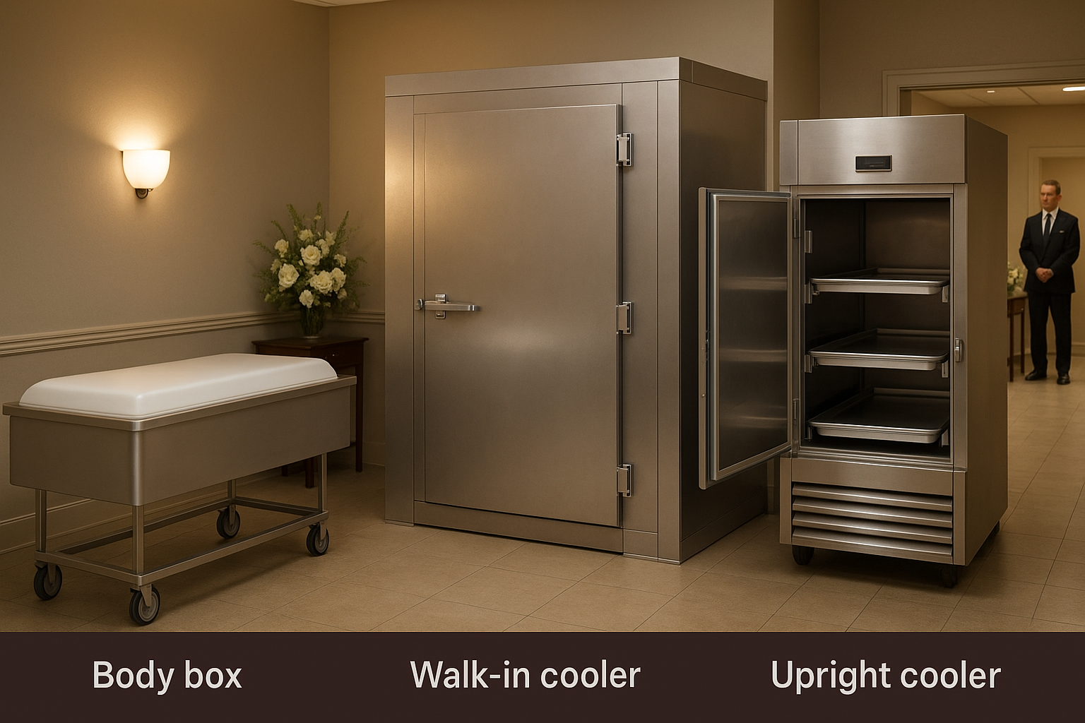 different types of body coolers - Funeral home body coolers
