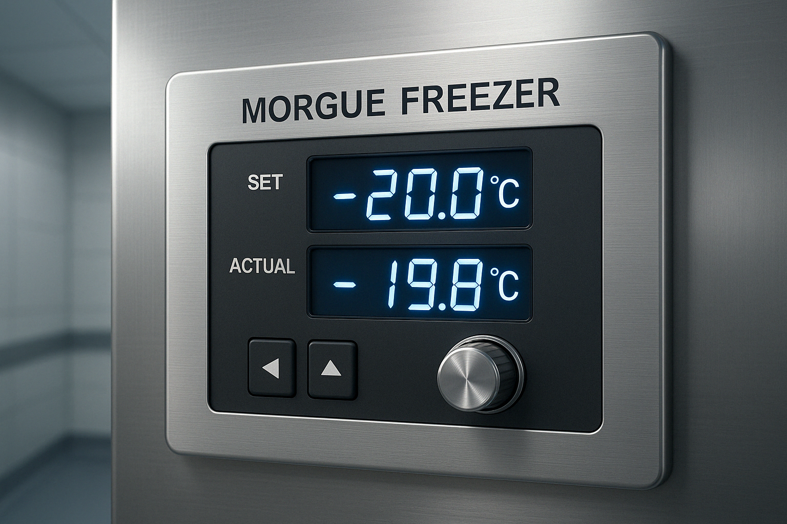 temperature control panel - morgue freezer for sale