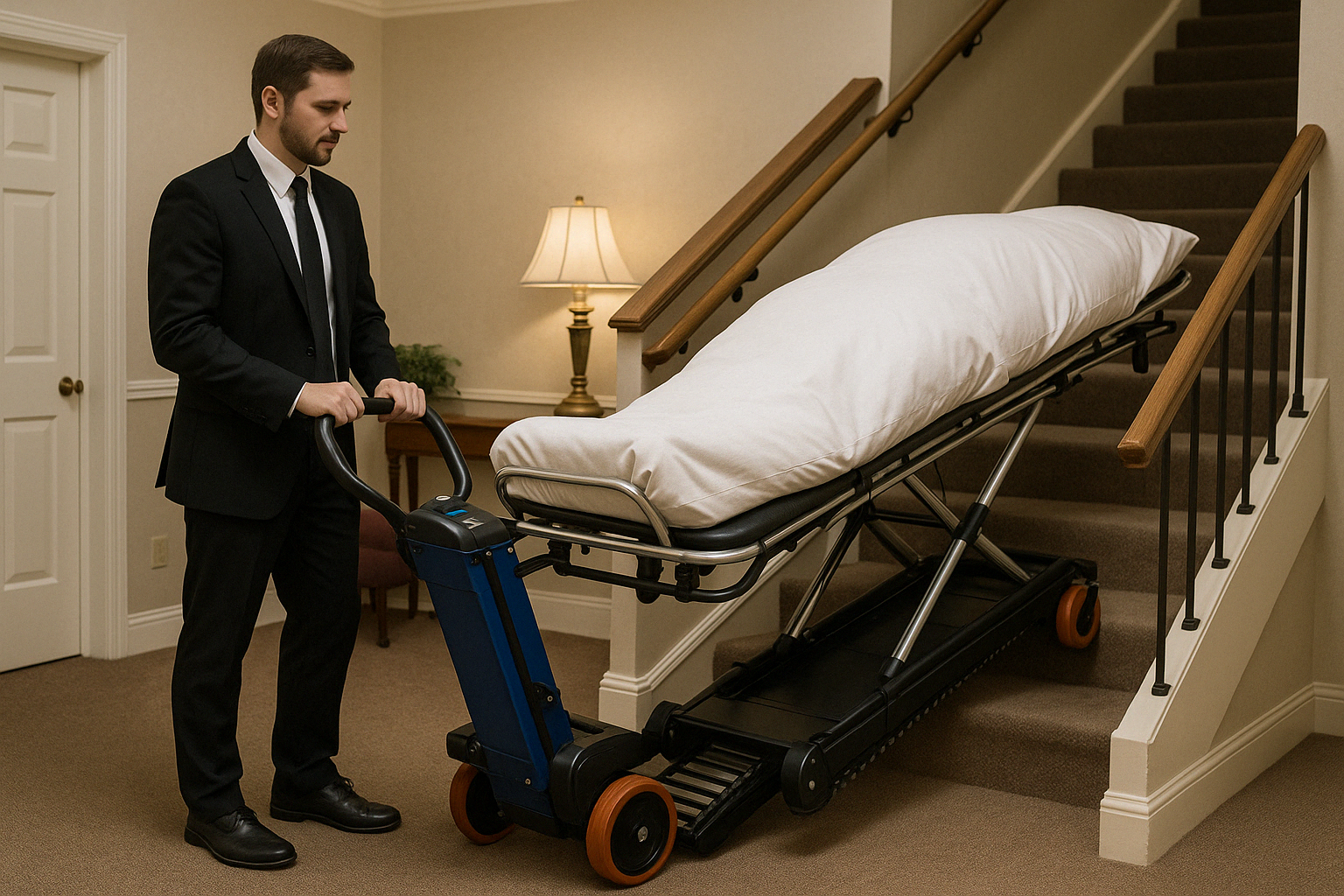 electric stair climbing body lifter system - body lifter mortuary