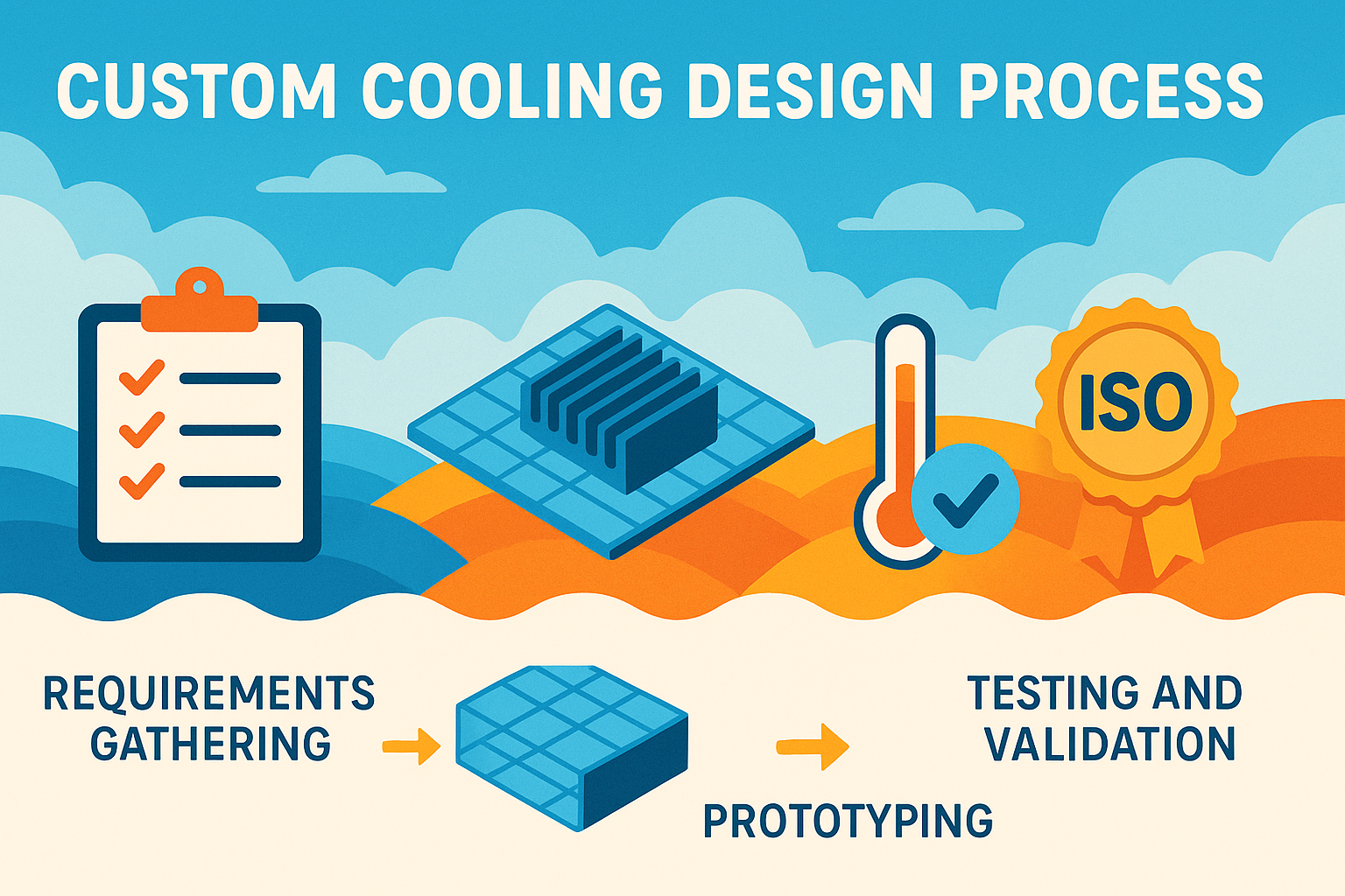 Custom cooling solutions infographic