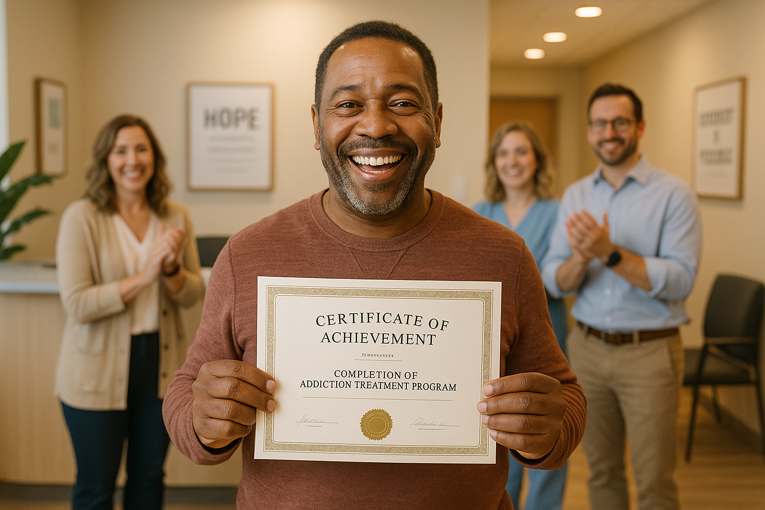 patient completing successful treatment program - suboxone clinics in tennessee that take insurance