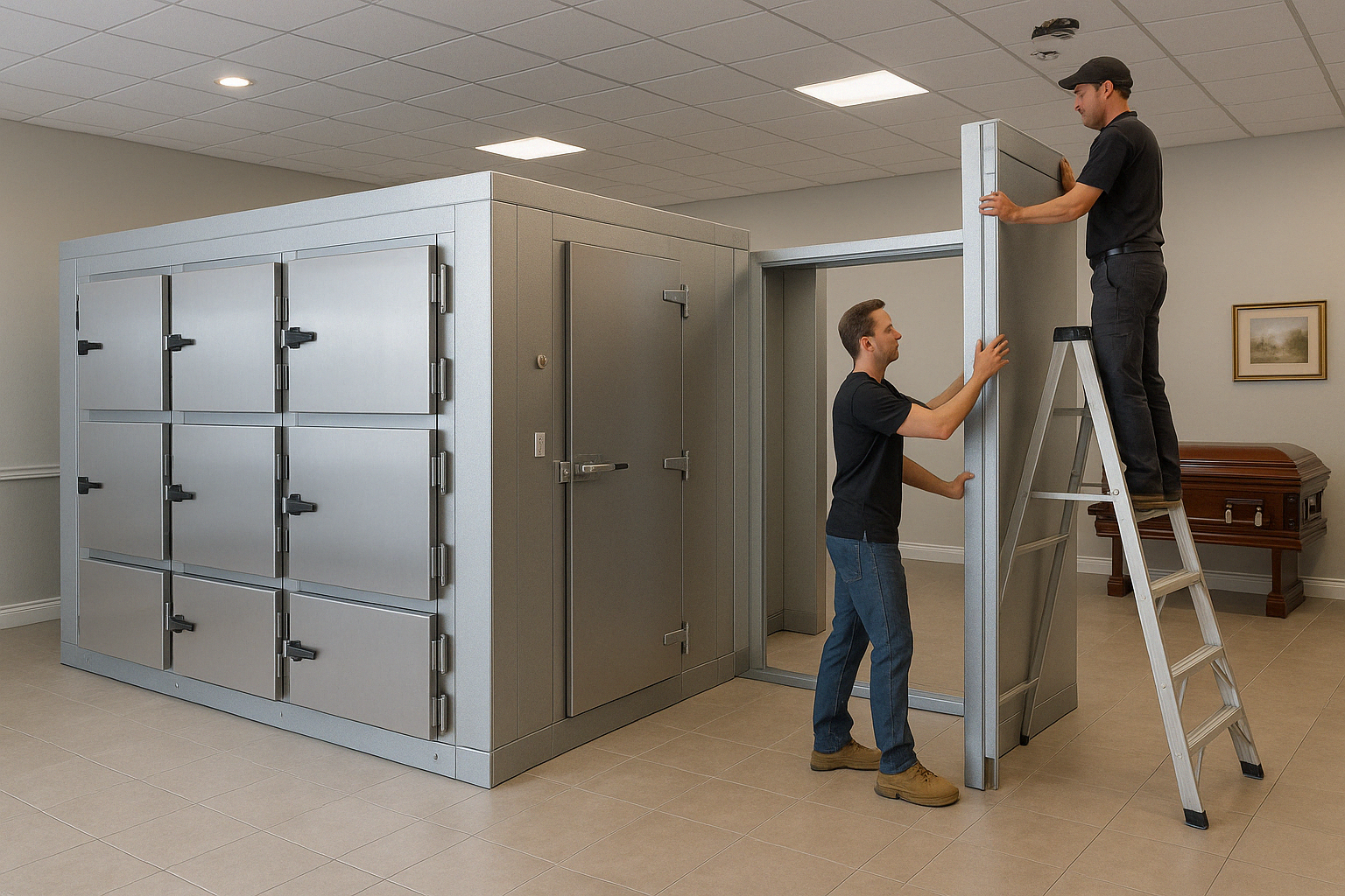 Modular Design for Flexible Configurations - mortuary walk in coolers