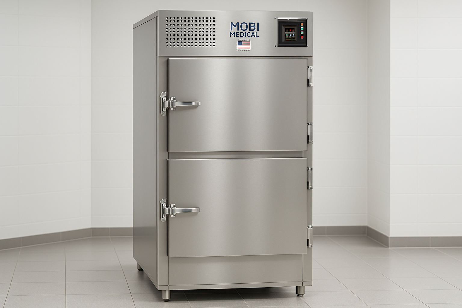 Mobi Medical mortuary cooler with self-contained system - mortuary coolers suppliers