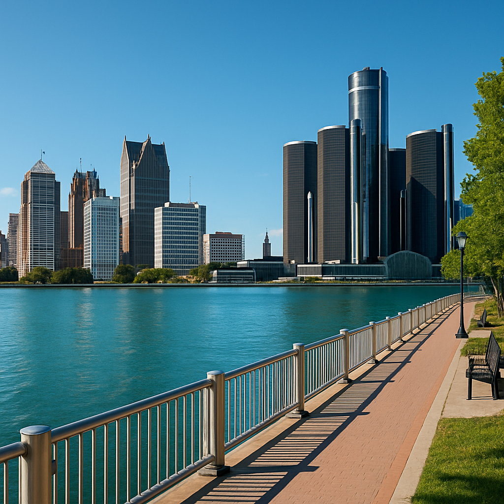 detroit riverfront - short term rentals detroit michigan