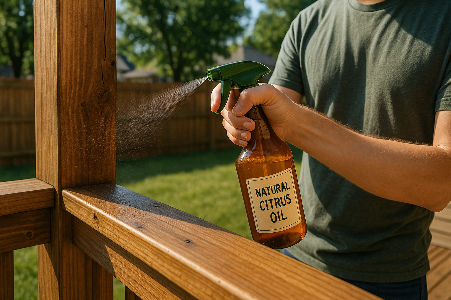 applying home treatment for carpenter bees - home treatment for carpenter bees