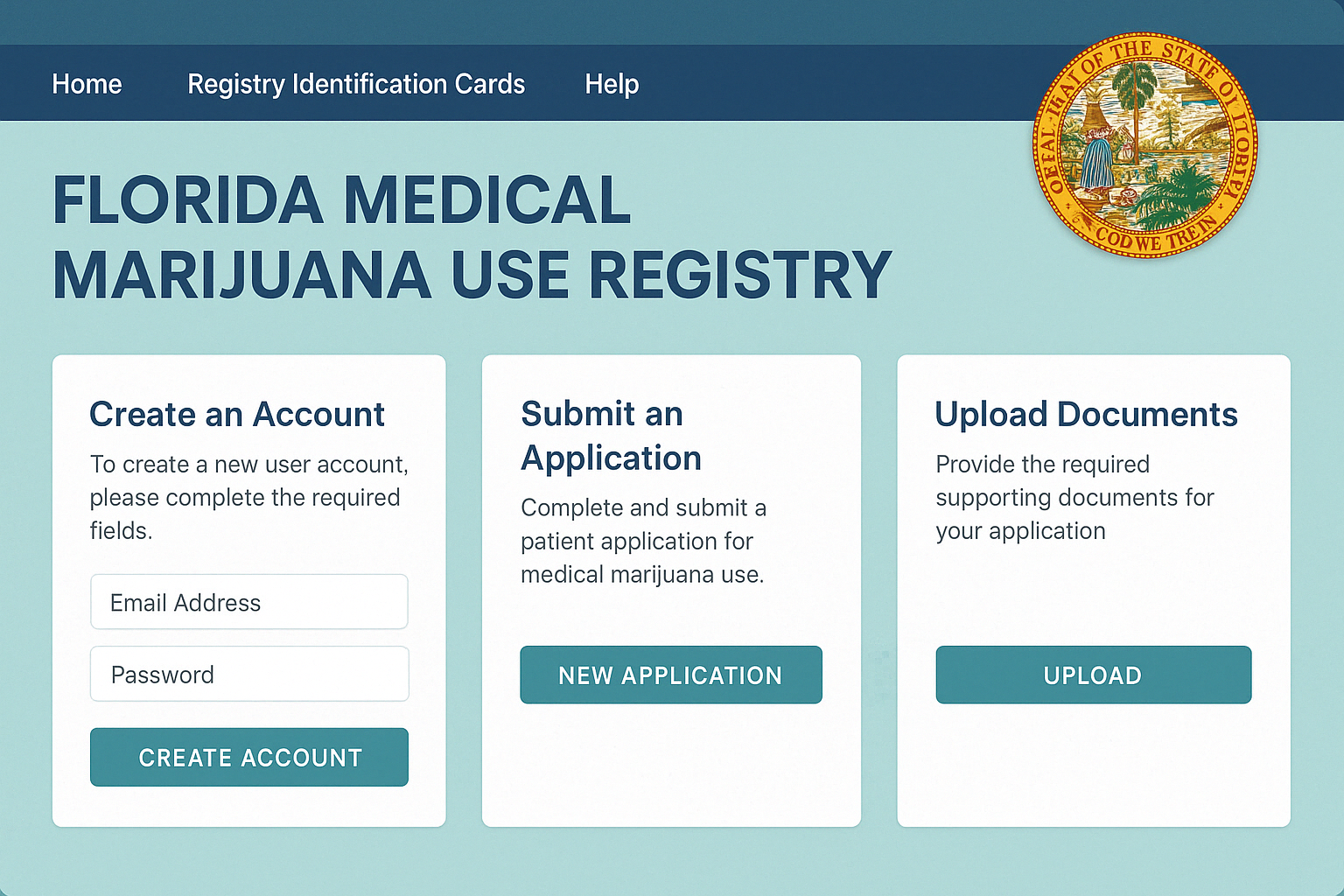 Florida Medical Marijuana Use Registry website - Florida MMJ card online