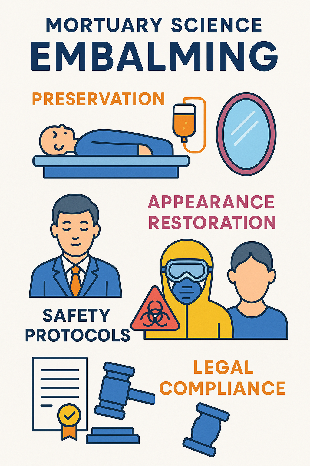quote about mortuary science - mortuary science embalming infographic 