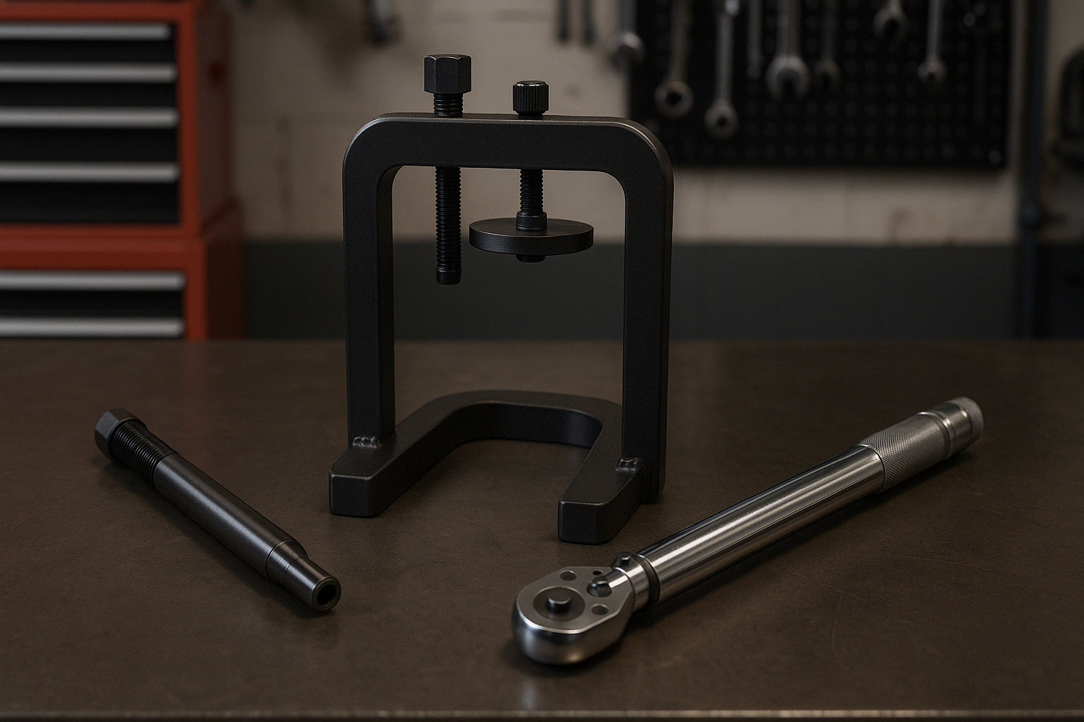 Tools required for UTV clutch installation including clutch puller, compression tool, and torque wrench - UTV clutch upgrades