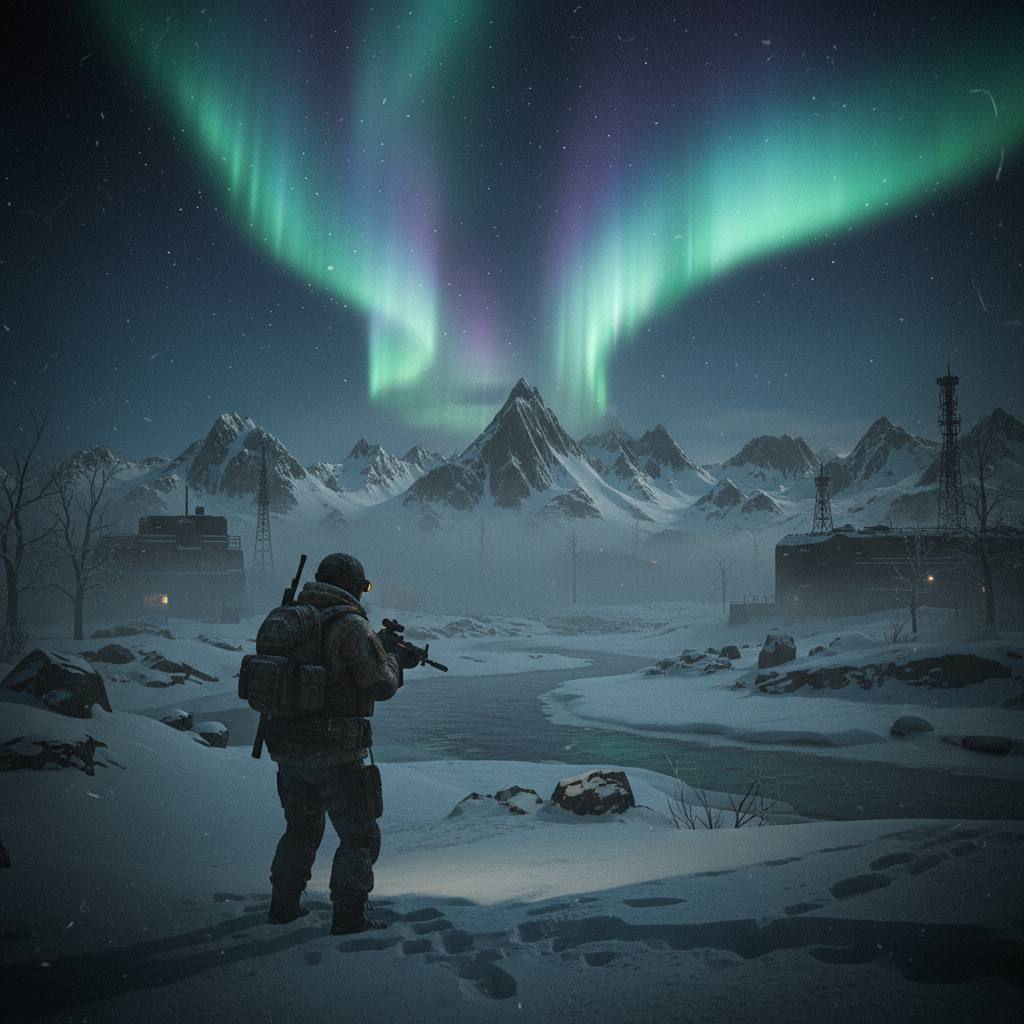 night aurora scene Prompts | Stable Diffusion Online